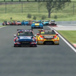 Leading simracers Baldi and Csuti #RACEATHOME and take thrilling Hungaroring Esports WTCR wins
