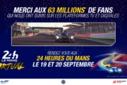 Audiences records pour les 24 Heures du Mans Virtuelles en TV et sur le digital