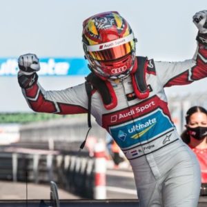 Nerve-wrecking: Robin Frijns wins DTM thriller at the Nürburgring