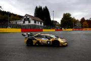 Fascicolo sul podio a Spa nel Lamborghini Super Trofeo Europa