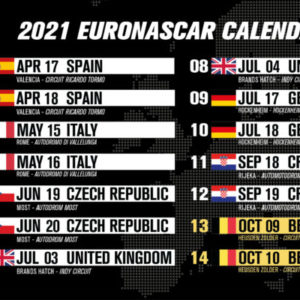 Rivelato il calendario 2021 della NWES: il meglio della NASCAR sui circuiti europei!