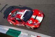 Rovera al via della finale del Tricolore GT Endurance a Monza su Ferrari