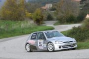 JOLLY RACING TEAM SUL PODIO ASSOLUTO DEL RALLY DI POMARANCE:  NICO SIGNORINI E' TERZO SU PEUGEOT 106 KIT