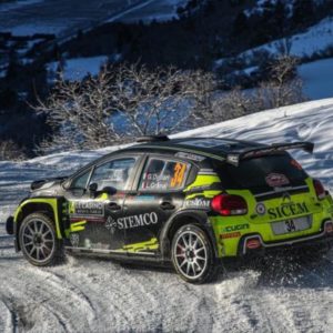 GIACOMO OGLIARI IN GARA ALL' ADRIA RALLY SHOW