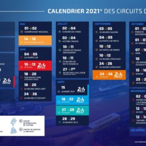 Le calendrier 2021 des circuits du Mans mis à jour