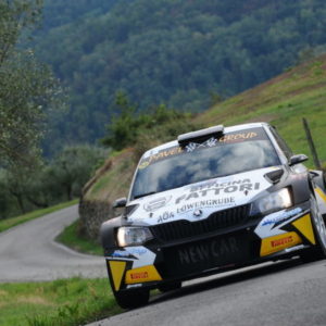 42° RALLY CITTA' DI PISTOIA:  VITTORIA PER PAPERINI-GABELLONI (SKODA)