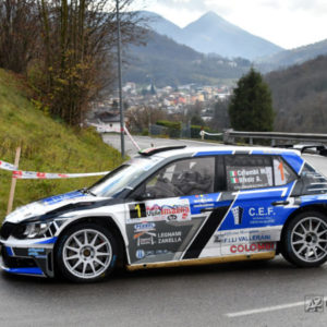 MARCO COLOMBI ED ANGELICA RIVOIR VINCONO 1° RALLY VALLE IMAGNA