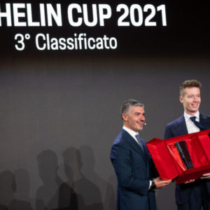 Fenici premiato dalla Carrera Cup sul podio finale "Michelin"