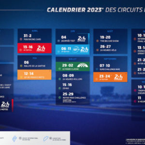 Le calendrier 2023 des Circuits du Mans
