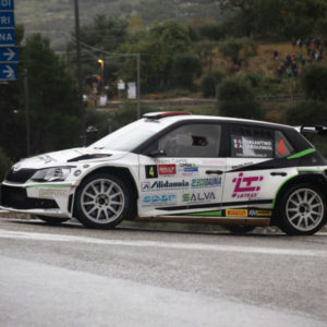 AL 14° RALLY RONDE DI SPERLONGA  VITTORIA PER BERGANTINO/TARQUINIO (SKODA)