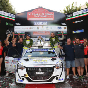 Jolly Racing Team ed il versiliese Gianandrea Pisani possono esultare:  vittoria del Campionato Italiano Rally 2 Ruote Motrici al Rally di Roma Capitale