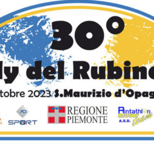 APPUNTAMENTO AL 7 E 8 OTTOBRE PER IL 30° RALLY DEL RUBINETTO