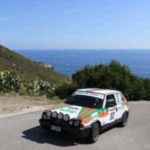 RALLYE ELBA GRAFFITI:  I VINCITORI SONO GANDINO-MERENDA (FIAT RITMO 130 ABARTH)