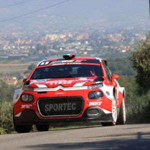 44° RALLY CITTA' DI PISTOIA:  UN ASSOLO DI ANDREA MABELLINI E VIRGINIA LENZI (CITROEN C3 RALLY2)