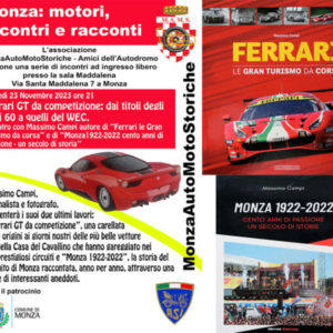 MAMS: una serata di racconti tra Ferrari e Monza