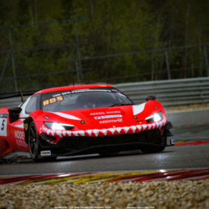 Hailstones and heavy rain stop Kessel Racing Ferrari at 12h-race at Spa