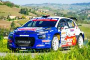 Paolo Andreucci con Rudy Briani al Rally Targa Florio per un nuovo step di sviluppo delle MRF Tyres