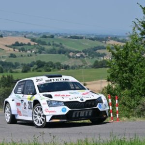 MM Motorsport "d'argento" al Rally di Salsomaggiore Terme:  Luciano D'Arcio è secondo al debutto sulla Skoda Fabia Rally2 Evo