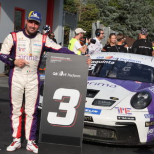 Iaquinta sale sul podio di Imola nella Porsche Carrera Cup Italia