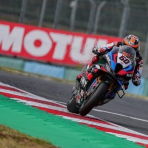 Highs and lows for BMW: van der Mark leads the times while Razgatlioglu crashes