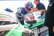 Rubens Barrichello al fianco di Giuseppe Cipriani a Monza con il Barone Rampante Racing Team