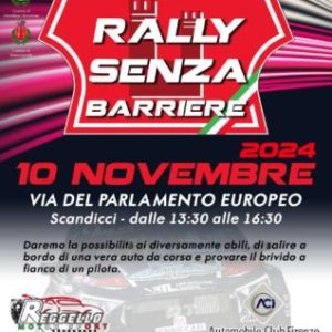 A SCANDICCI ARRIVA IL "RALLY SENZA BARRIERE"