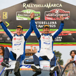 AL RALLY "DELLA MARCA" È PINZANO-BIS:  VITTORIA DI FORZA ALLA PRIMA DEL TROFEO ITALIANO RALLY