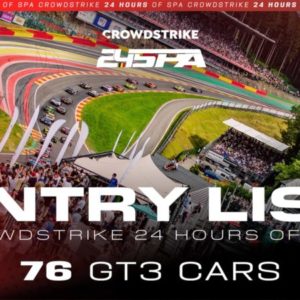 CrowdStrike 24 Hours of Spa set for record-breaking edition